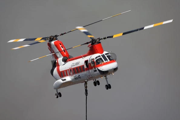 Helicopter water drop Helicopter water drop
