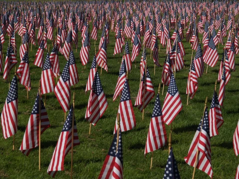 American Flags - iStockphoto - Memorial Day events in Missoula